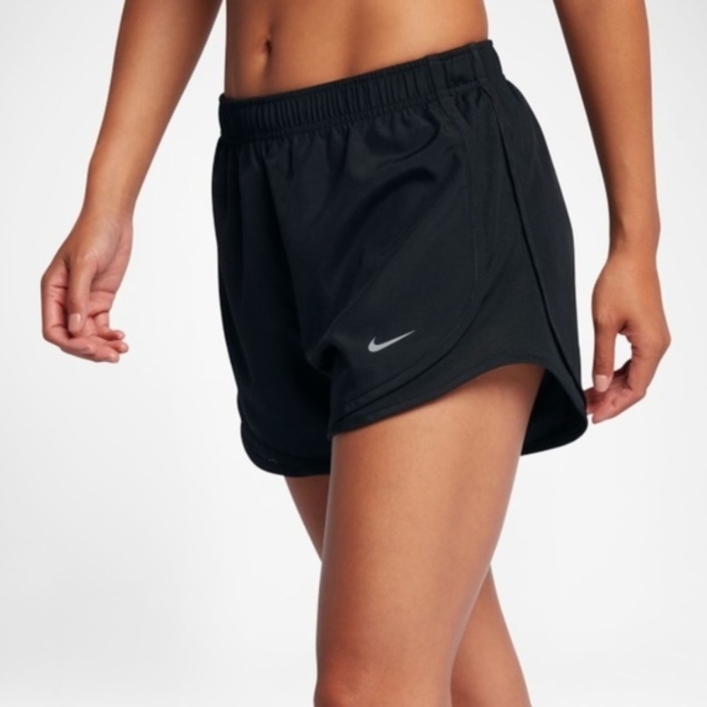 Nike Solid Black Tempo Running Shorts XS